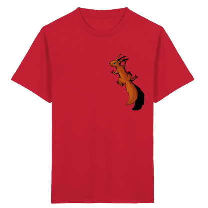 Süßes Eichhörnchen klettert - Kids Organic Shirt