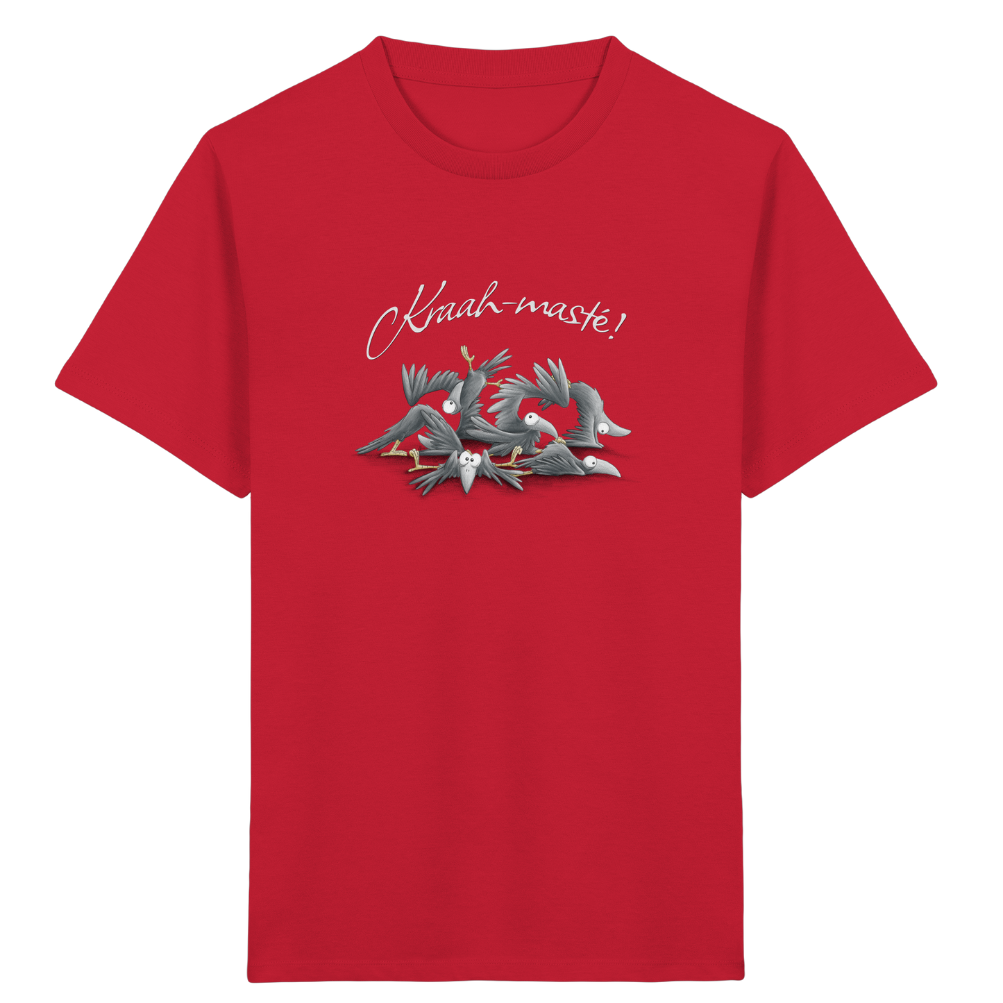 Kraah-masté! Yoga Raben Krähen - Kids Organic Shirt