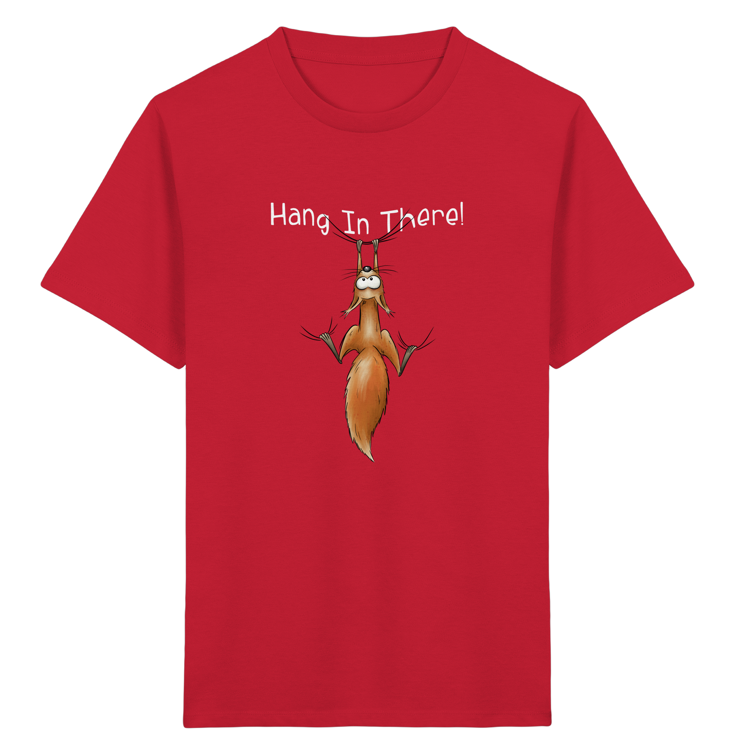 Hang In There | Lässiges Eichhörnchen - Kids Organic Shirt