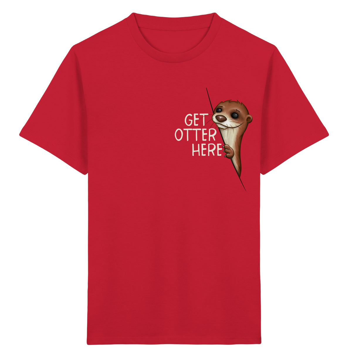 Get Otter Here | Lustiger Otter Kalauer - Kids Organic Shirt