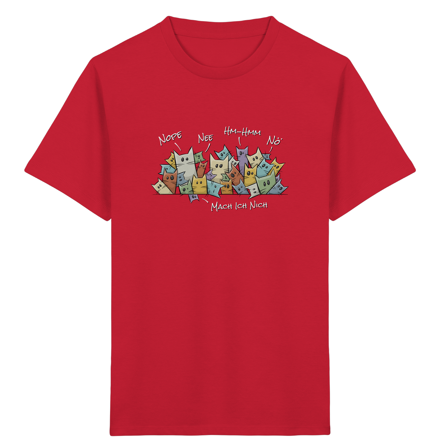 Nope, Nee, Nö Katzen - Kids Organic Shirt