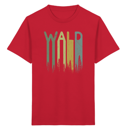Wald Retro Forst Schriftzug - Kids Organic Shirt