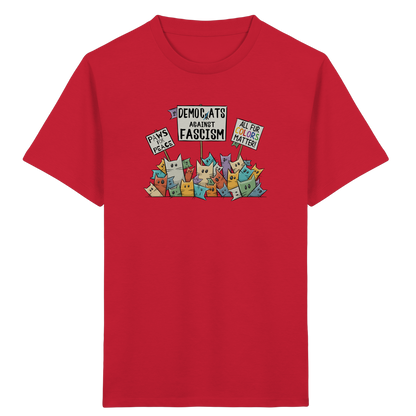 Demo-Katzen gegen Faschismus und für Vielfalt - Kids Organic Shirt