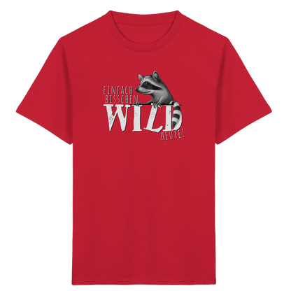 Bisschen wild heute! Waschbär - Kids Organic Shirt