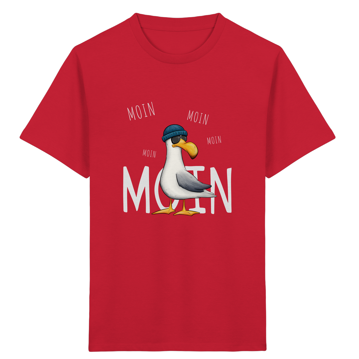 Moin Moin Lässige Hipster Möwe  - Kids Organic Shirt