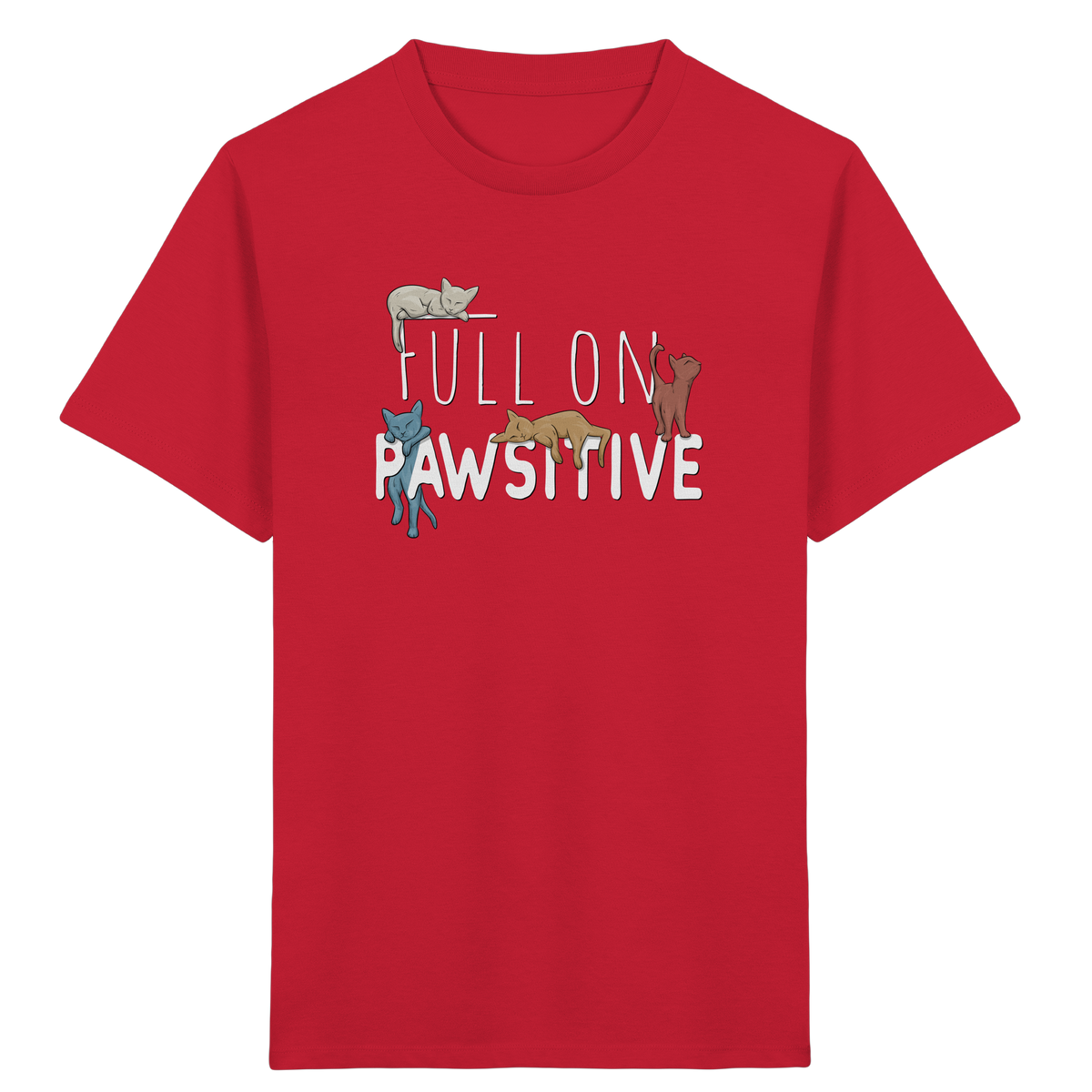 Full On Pawsitive! Gechillte Katzen - Kids Organic Shirt