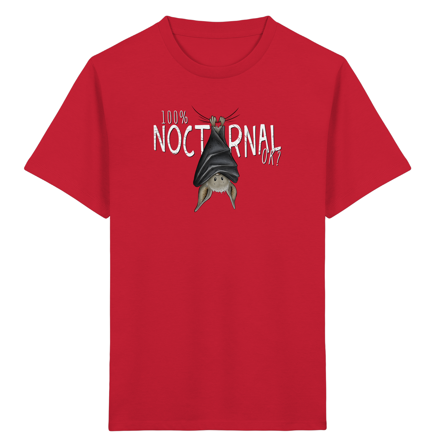 100% nachtaktive Fledermaus - Kids Organic Shirt