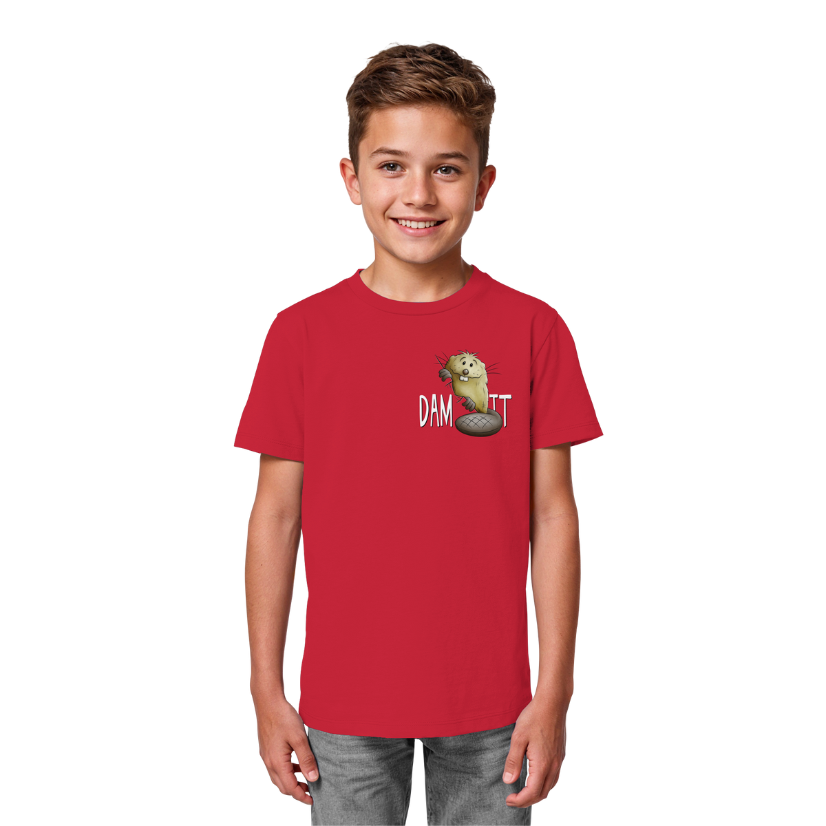 Dam It Verdammt Lustiger Biber - Kids Organic Shirt