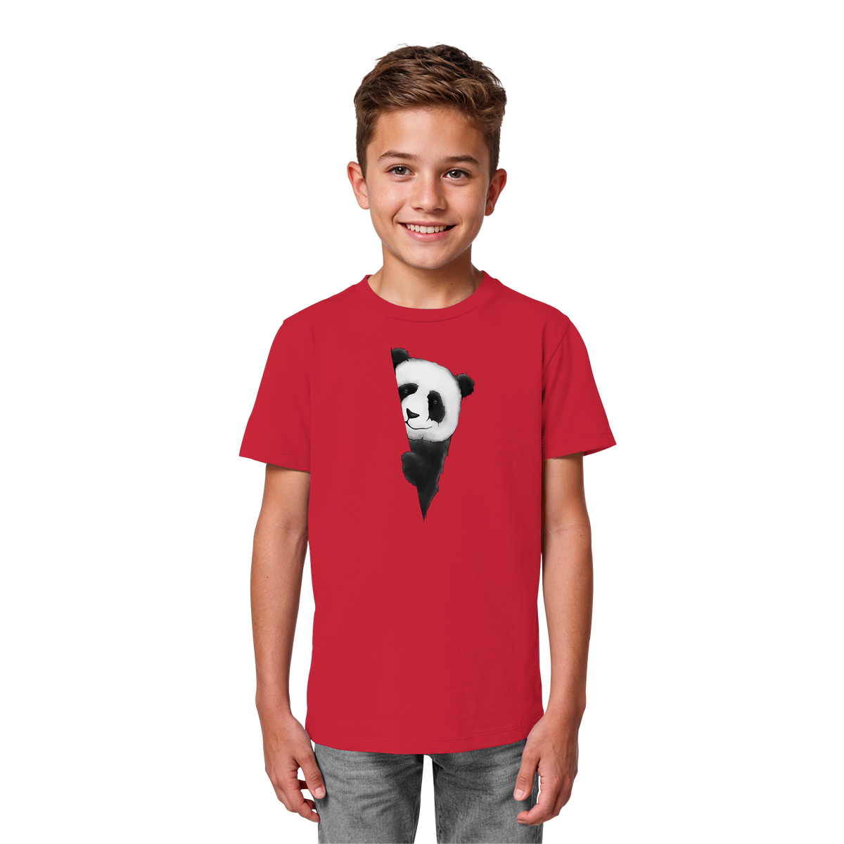 Panda Bär Illustration - Kids Organic Shirt