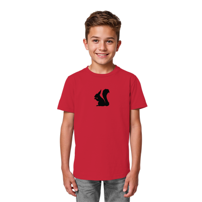 Eichhörnchen Silhouette - Kids Organic Shirt