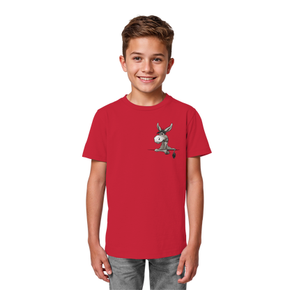 Lustiger lässiger Esel - Kids Organic Shirt