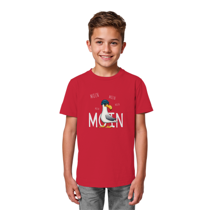 Moin Moin Lässige Hipster Möwe  - Kids Organic Shirt
