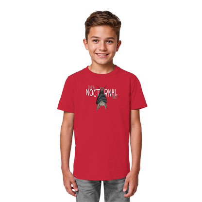 100% nachtaktive Fledermaus - Kids Organic Shirt