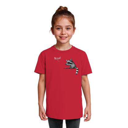 Nope! Frecher verwegener Waschbär - Kids Organic Shirt