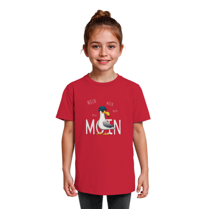 Moin Moin Lässige Hipster Möwe  - Kids Organic Shirt