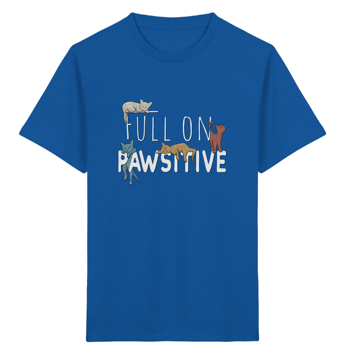 Full On Pawsitive! Gechillte Katzen - Kids Organic Shirt
