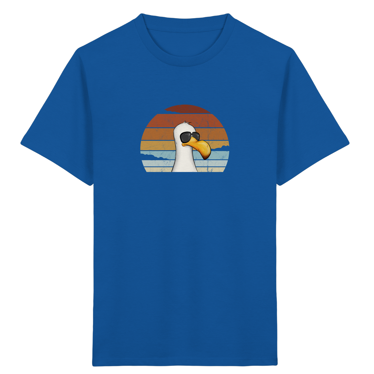 Cool lässige Retro Möwe - Kids Organic Shirt