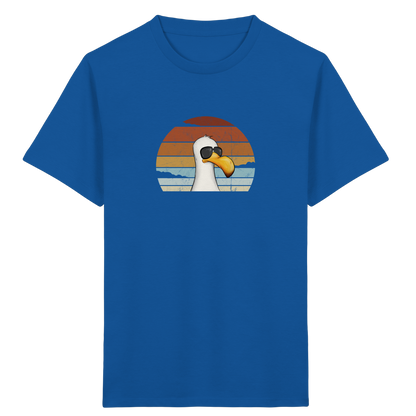 Cool lässige Retro Möwe - Kids Organic Shirt