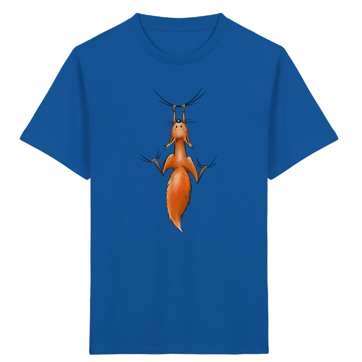 Rotes Eichhörnchen hängt ab - Kids Organic Shirt