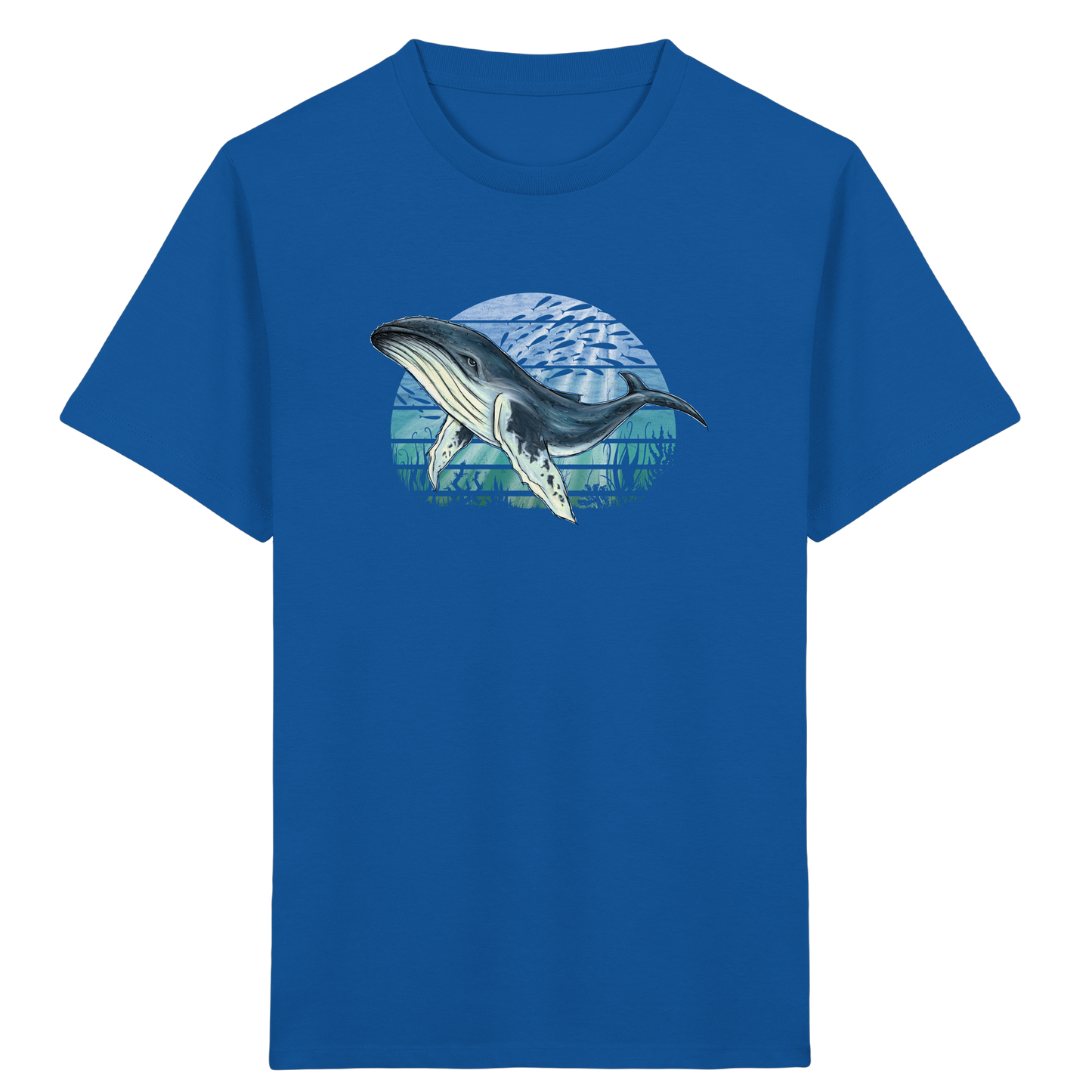 Retro Unterwasser Buckelwal - Kids Organic Shirt
