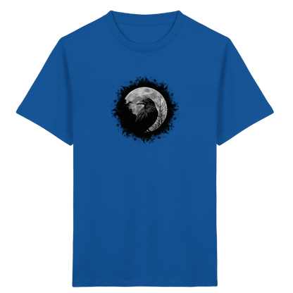 Schwarzer Rabe bei Vollmond  - Kids Organic Shirt