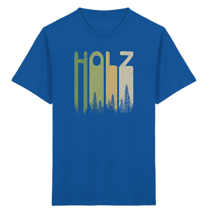 Holz Retro Wald Schriftzug - Kids Organic Shirt