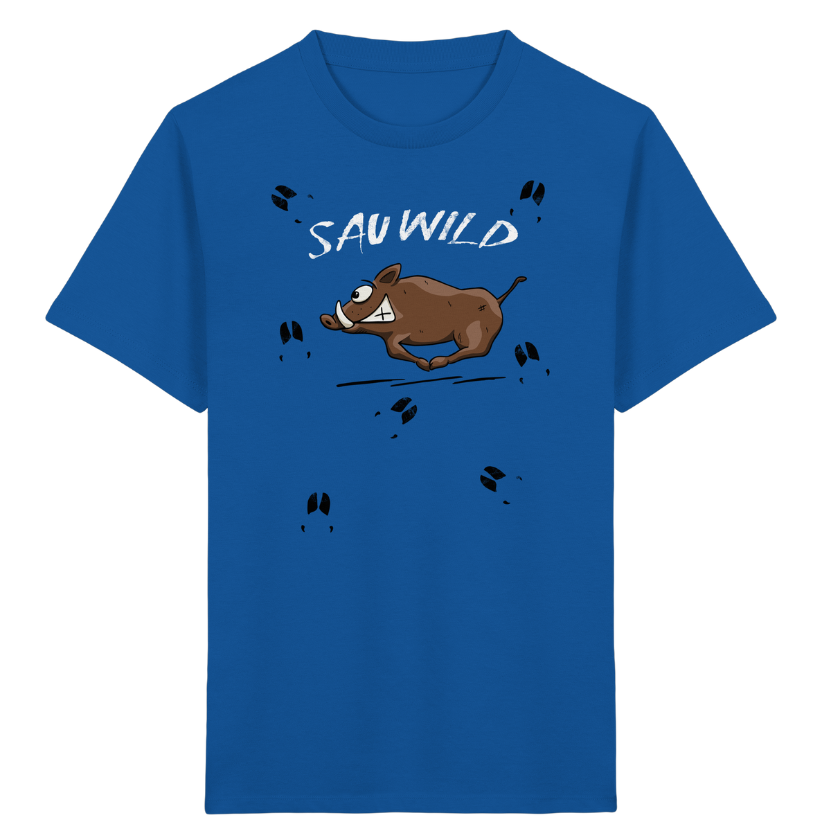 Sauwild wilde Sau | Wildschwein Keiler - Kids Organic Shirt