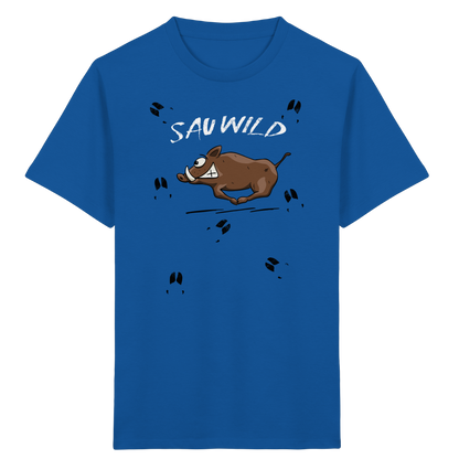 Sauwild wilde Sau | Wildschwein Keiler - Kids Organic Shirt