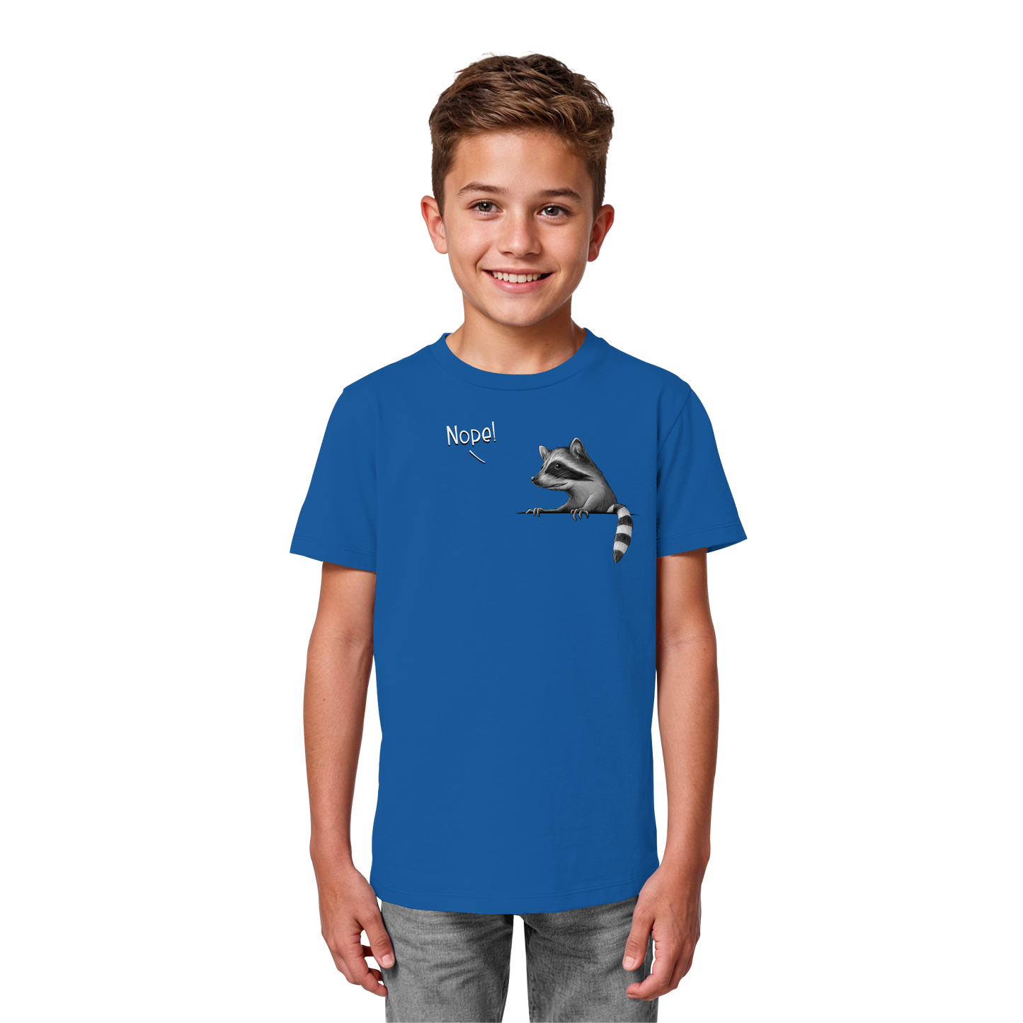 Nope! Frecher verwegener Waschbär - Kids Organic Shirt