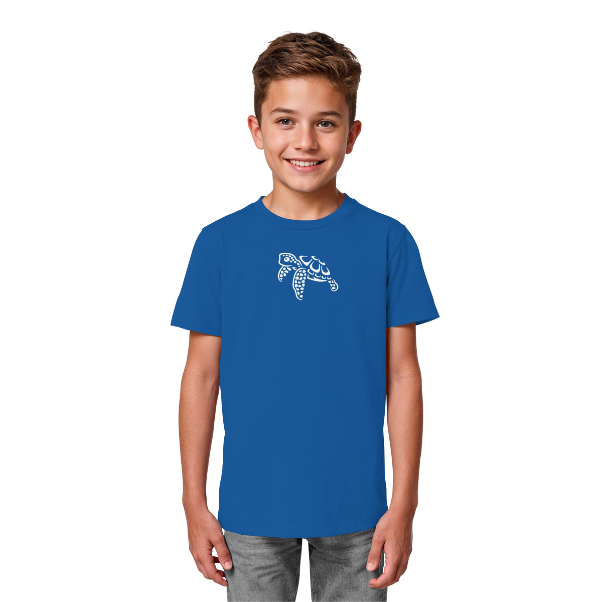 schwimmende Meeres-Schildkröte - Kids Organic Shirt