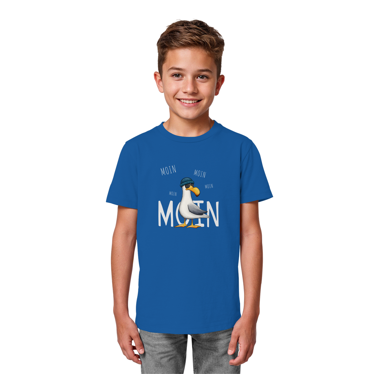 Moin Moin Lässige Hipster Möwe  - Kids Organic Shirt