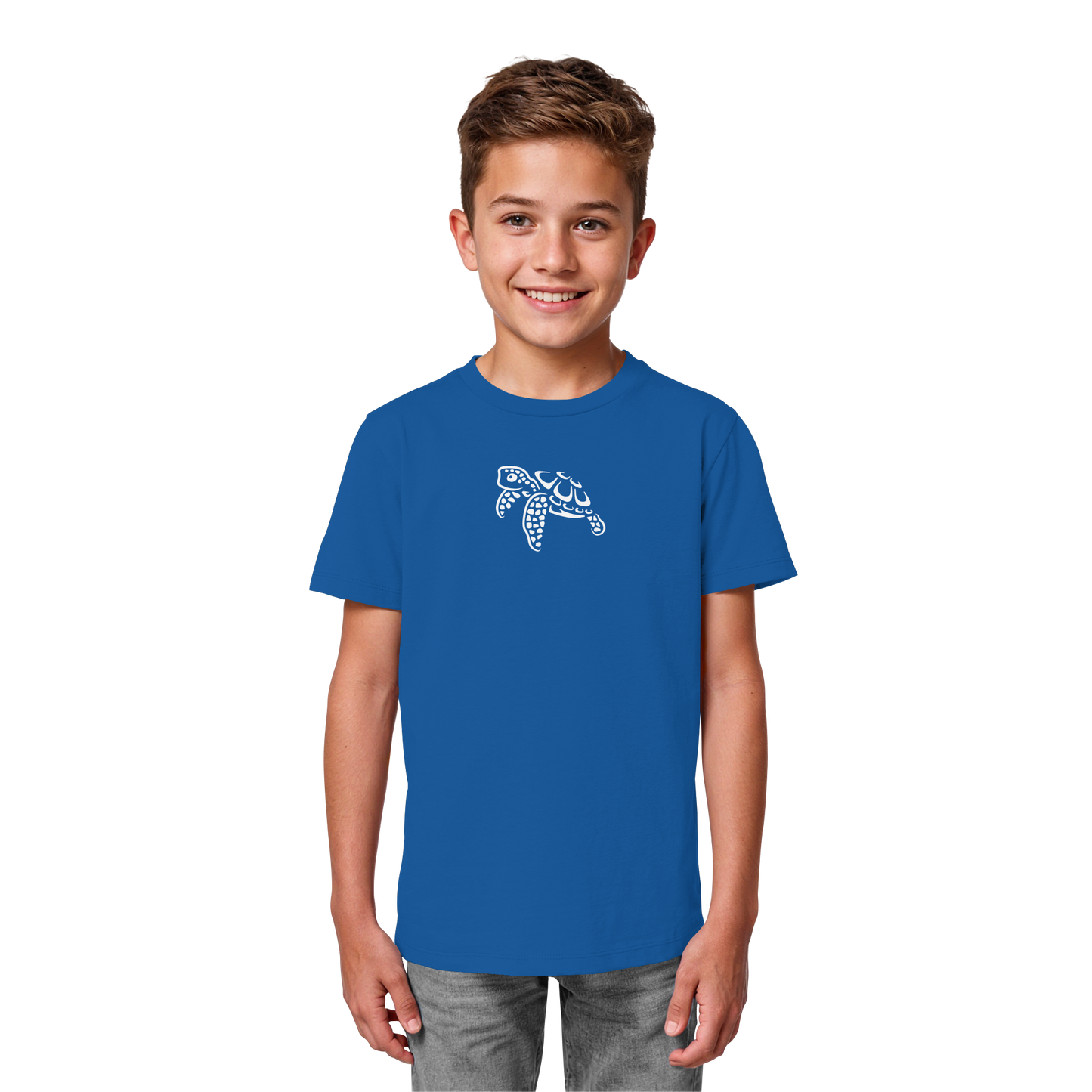 schwimmende Meeres-Schildkröte - Kids Organic Shirt