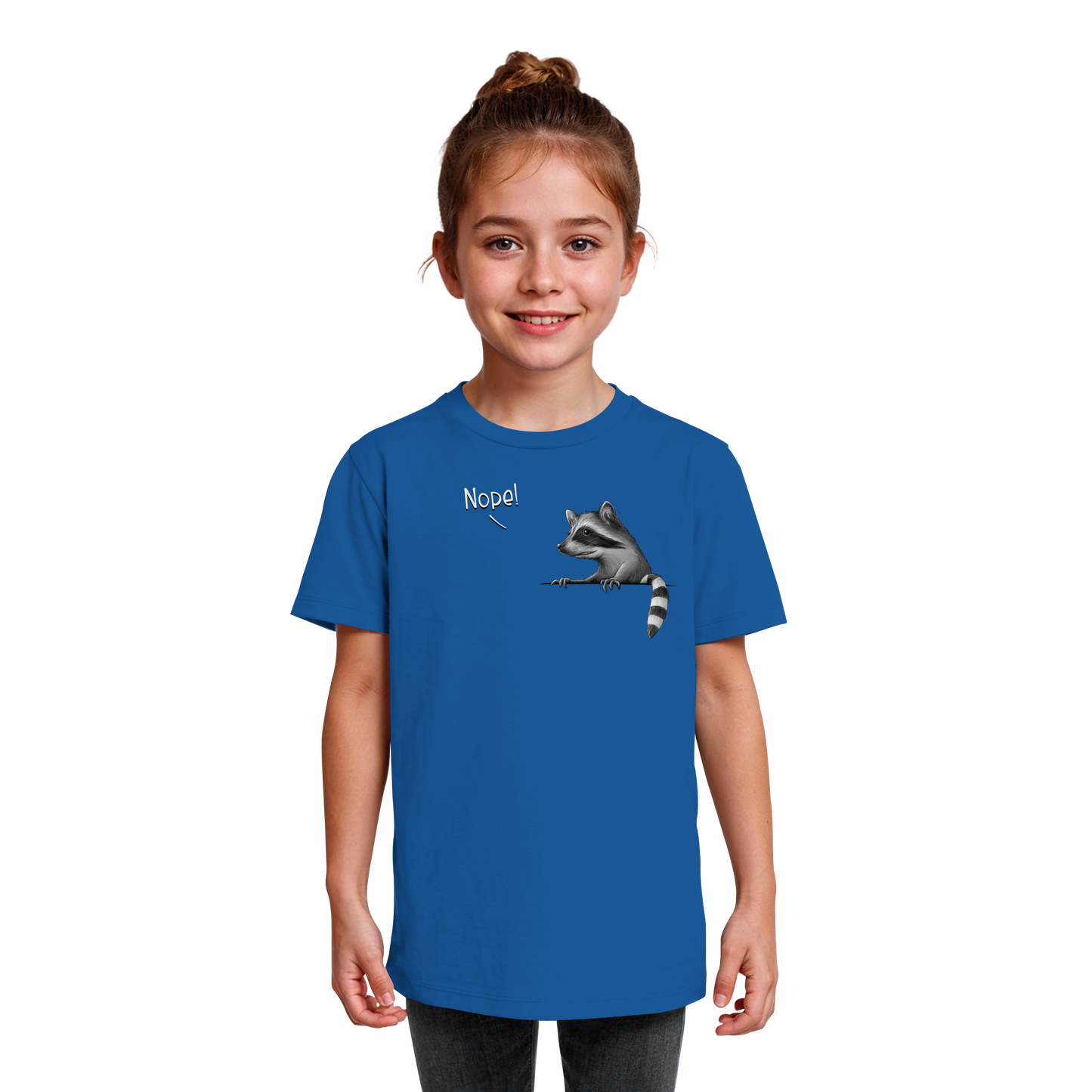 Nope! Frecher verwegener Waschbär - Kids Organic Shirt