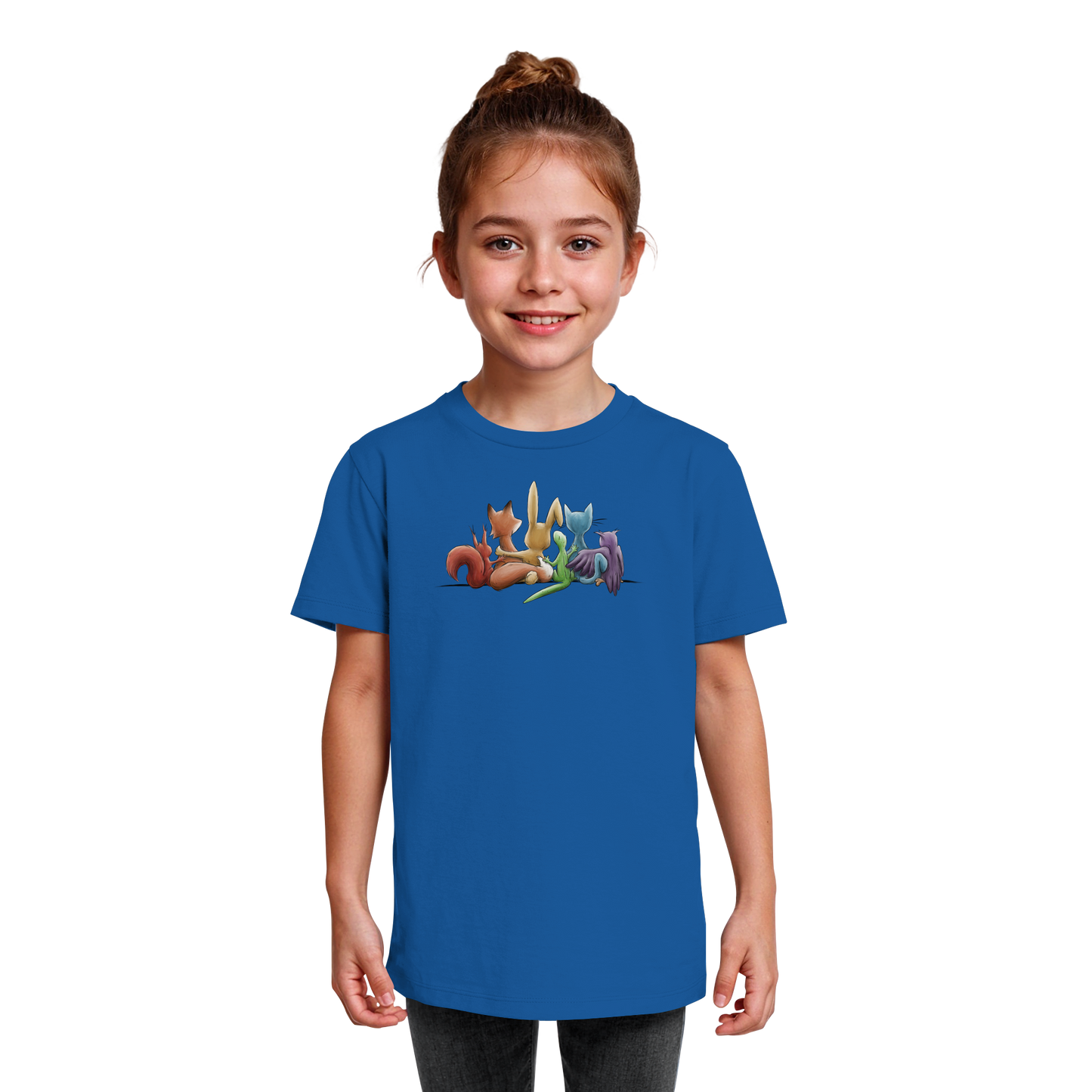 Regenbogen Tiere für Freundschaft, Toleranz und Vielfalt - Kids Organic Shirt