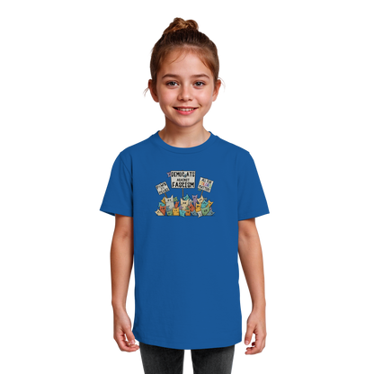 Demo-Katzen gegen Faschismus und für Vielfalt - Kids Organic Shirt