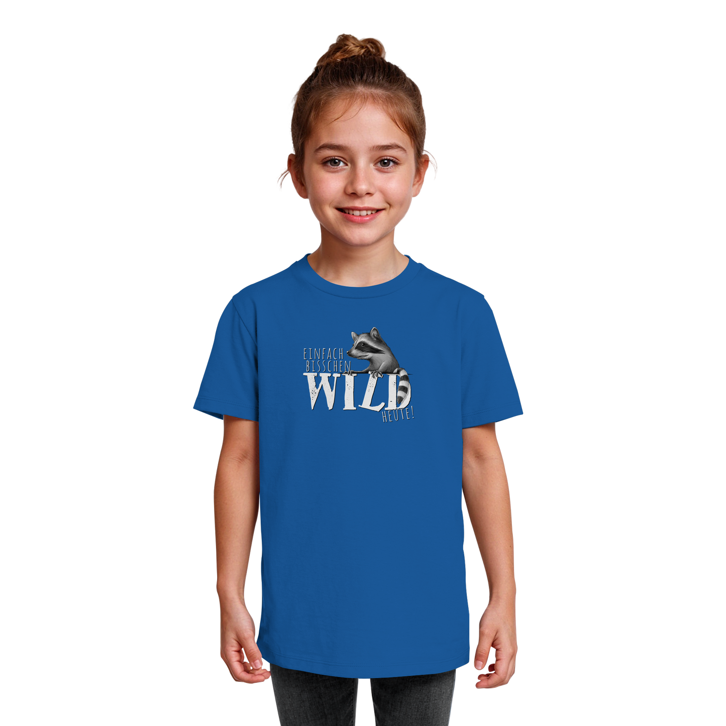 Bisschen wild heute! Waschbär - Kids Organic Shirt