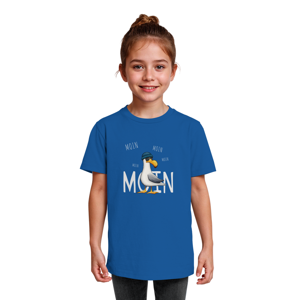 Moin Moin Lässige Hipster Möwe  - Kids Organic Shirt