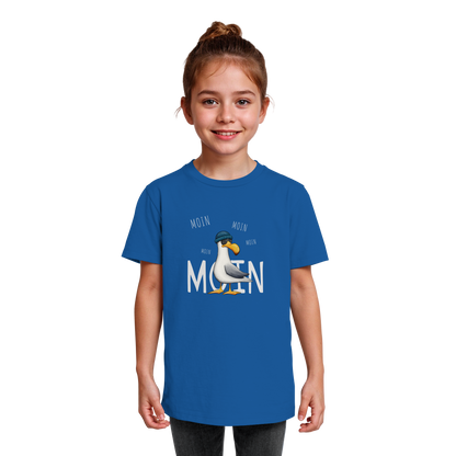 Moin Moin Lässige Hipster Möwe  - Kids Organic Shirt