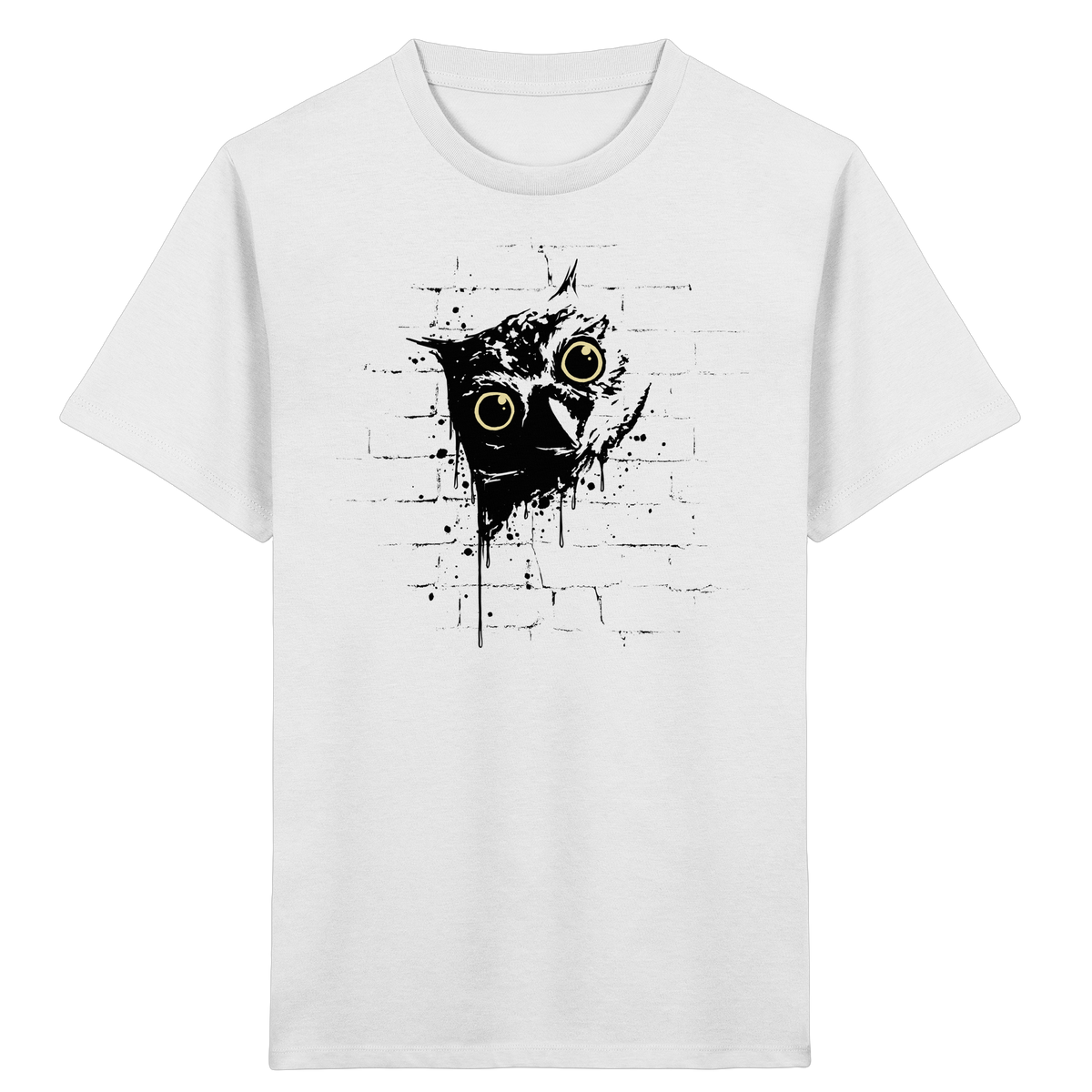 Lässige Street Art Eule - Kids Organic Shirt