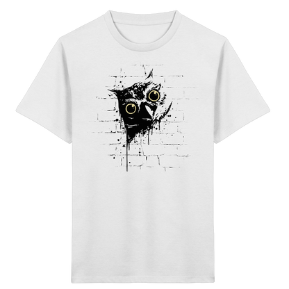 Lässige Street Art Eule - Kids Organic Shirt
