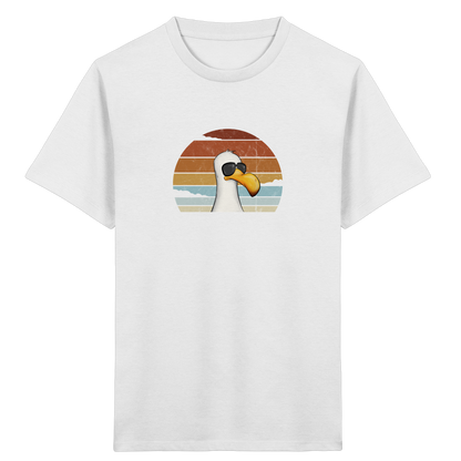 Cool lässige Retro Möwe - Kids Organic Shirt