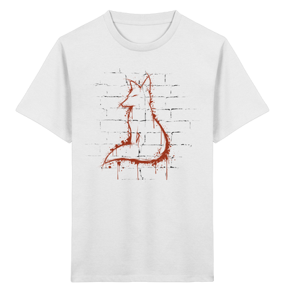 Street Art Fuchs Silhouette - Kids Organic Shirt