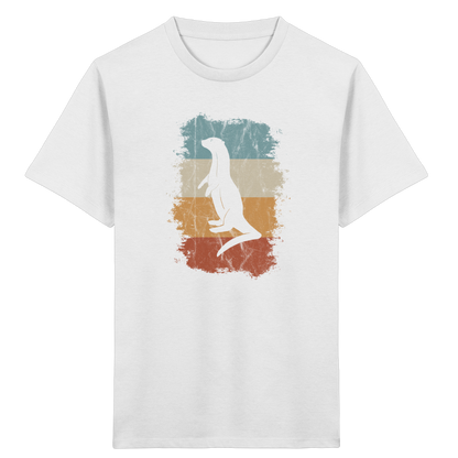 Retro Otter Fischotter Silhouette - Kids Organic Shirt
