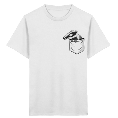 Lustig gemütlicher Dachs In der Tasche - Kids Organic Shirt