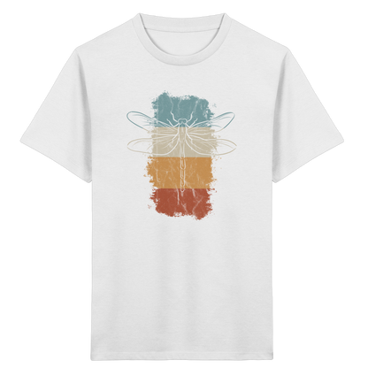 Retro Kunst Libelle | Vintage Dragonfly - Kids Organic Shirt