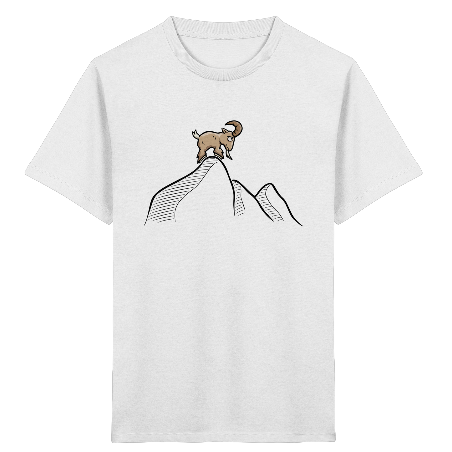 Ziegenbock in den Bergen - Kids Organic Shirt