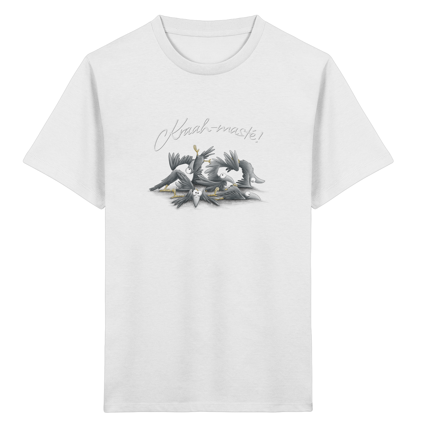 Kraah-masté! Yoga Raben Krähen - Kids Organic Shirt