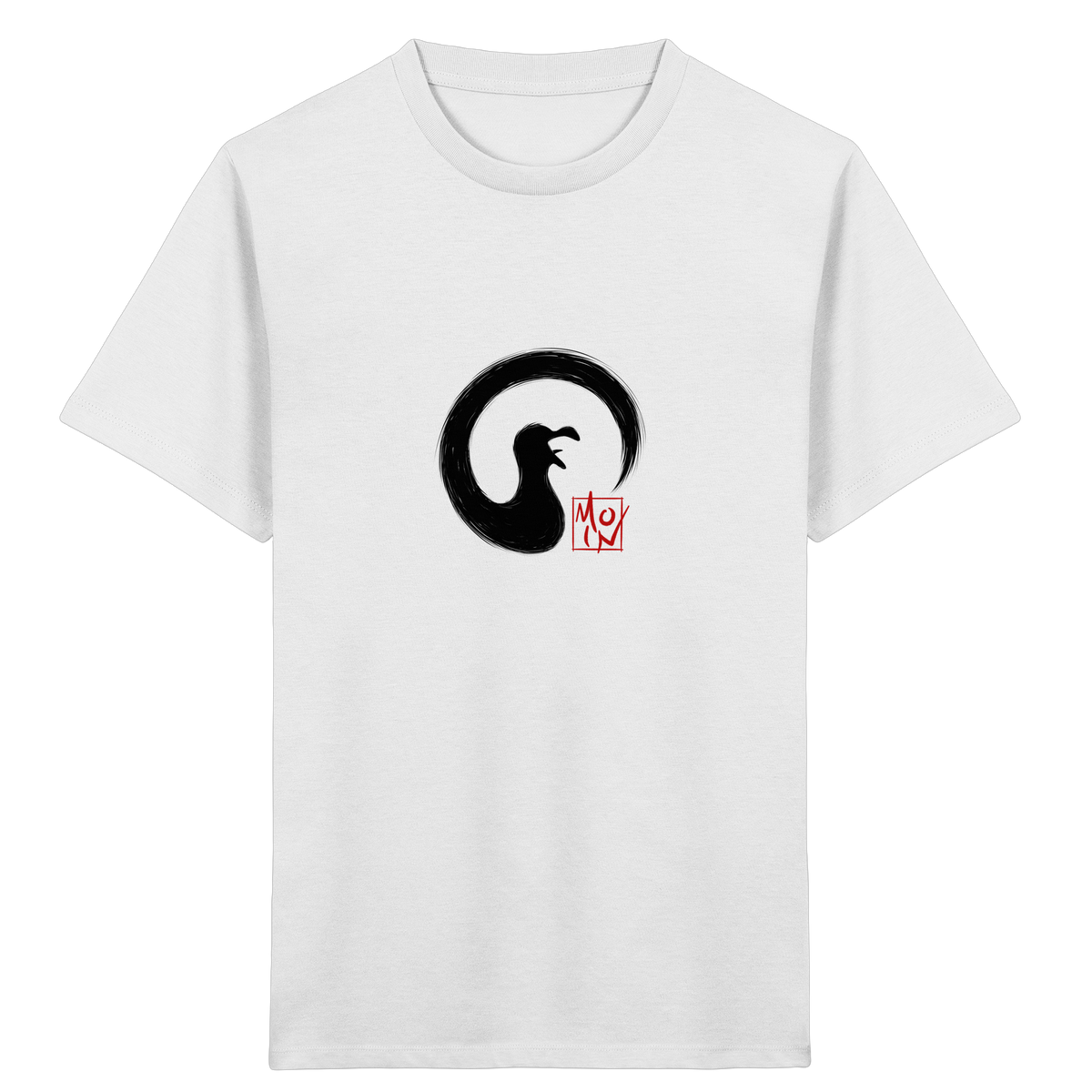 Moin kreischende japanische Enso Möwe - Kids Organic Shirt
