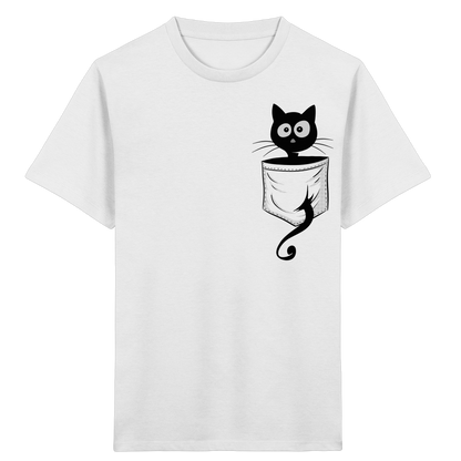 Schwarze Katze in der Tasche - Kids Organic Shirt