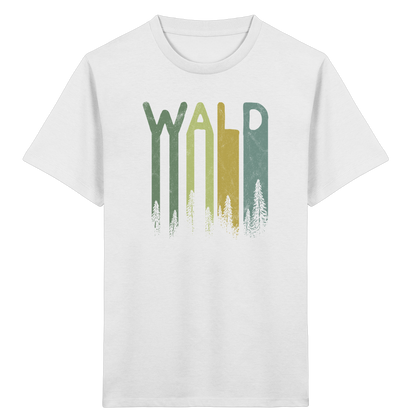 Wald Retro Forst Schriftzug - Kids Organic Shirt